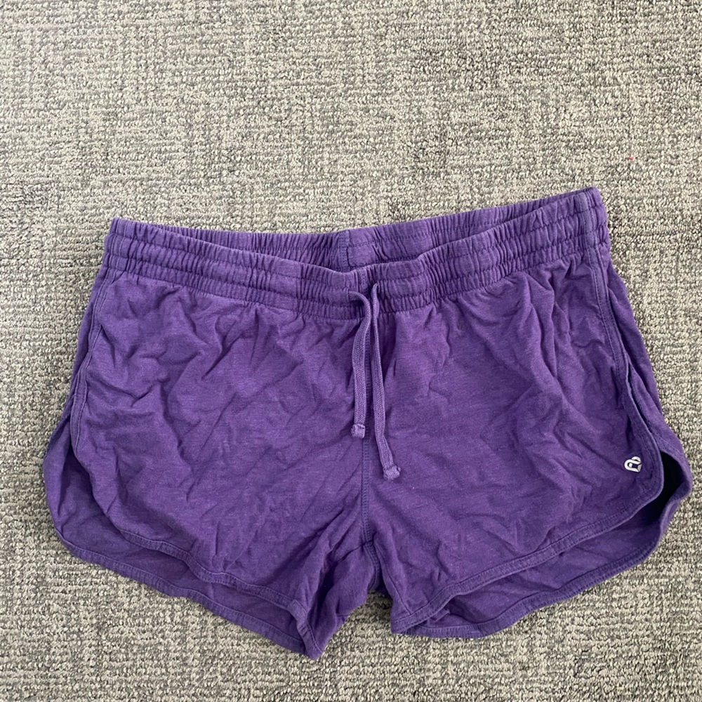 Purple lounge shorts